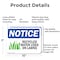 Signmission Recycled Water Used On Lawns, 10 in W x Rectangle, Aluminum OS-2PACK-NS-A-710-L-18006 - alternate 5